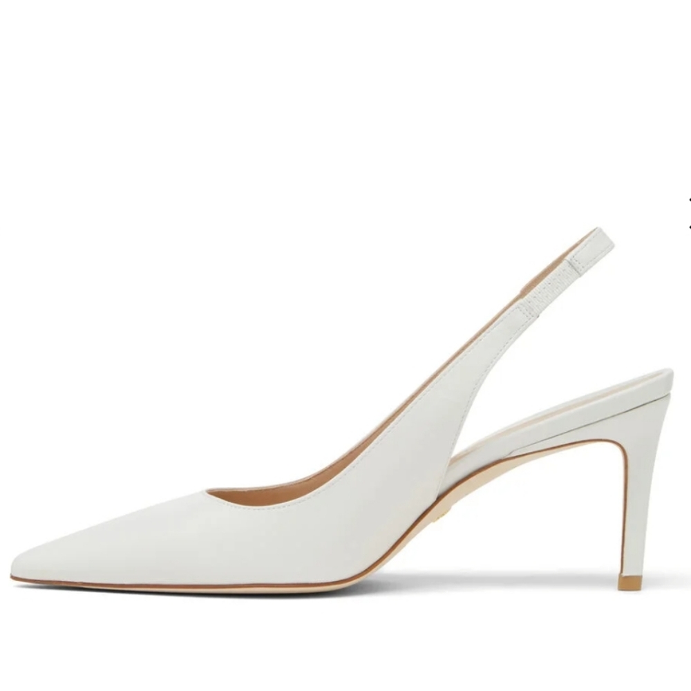 Stuart Weitzman Pearl Gray Slingbacks WEDDING-NEW!